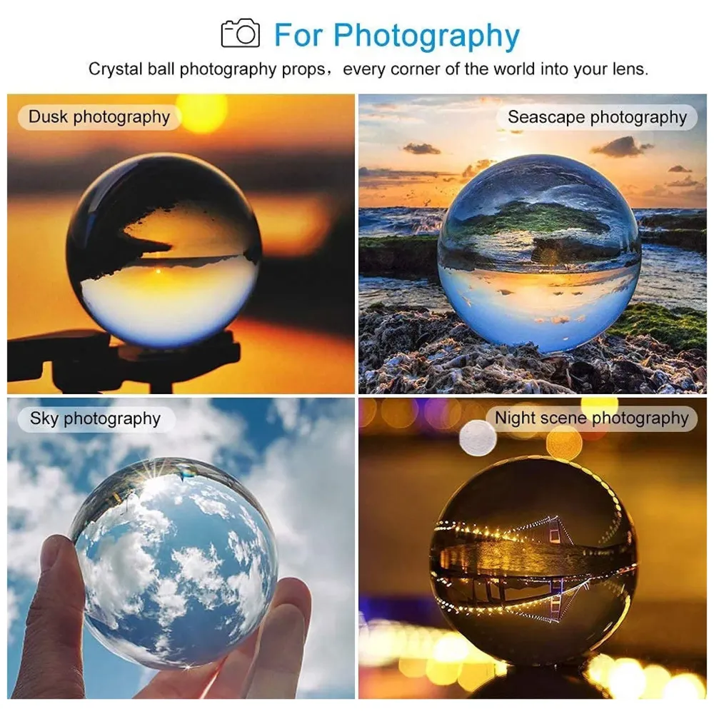 80 mm K9 Crystal Ball Pro and Stand for Creative Photography (80mm)