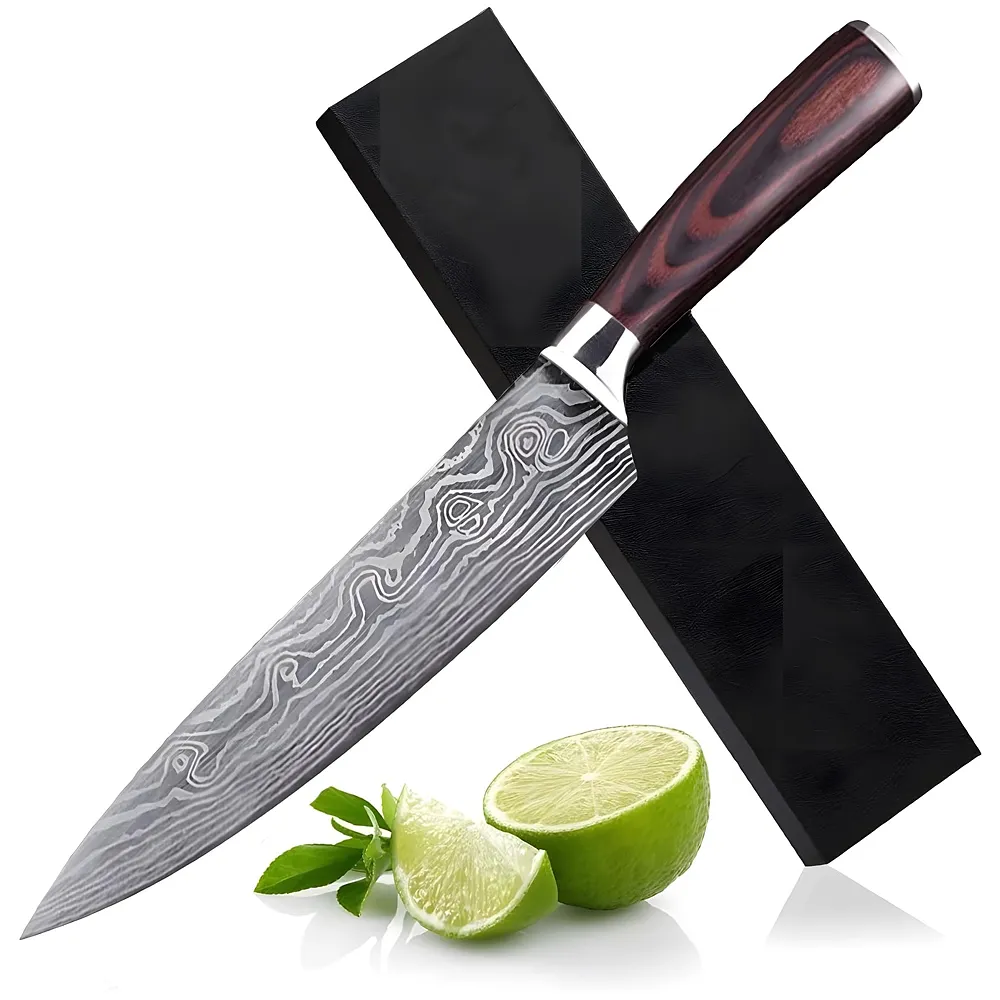 Damascus Japanese Chef Knife 8 inch High Carbon Stainless Steel