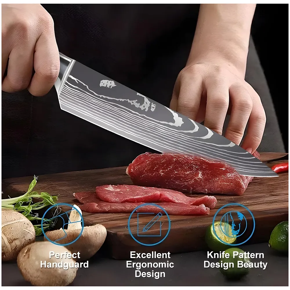 Damascus Japanese Chef Knife 8 inch High Carbon Stainless Steel