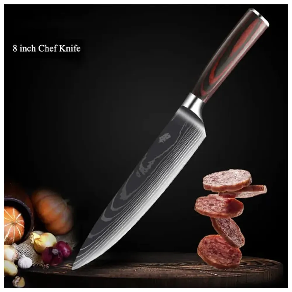 Damascus Japanese Chef Knife 8 inch High Carbon Stainless Steel