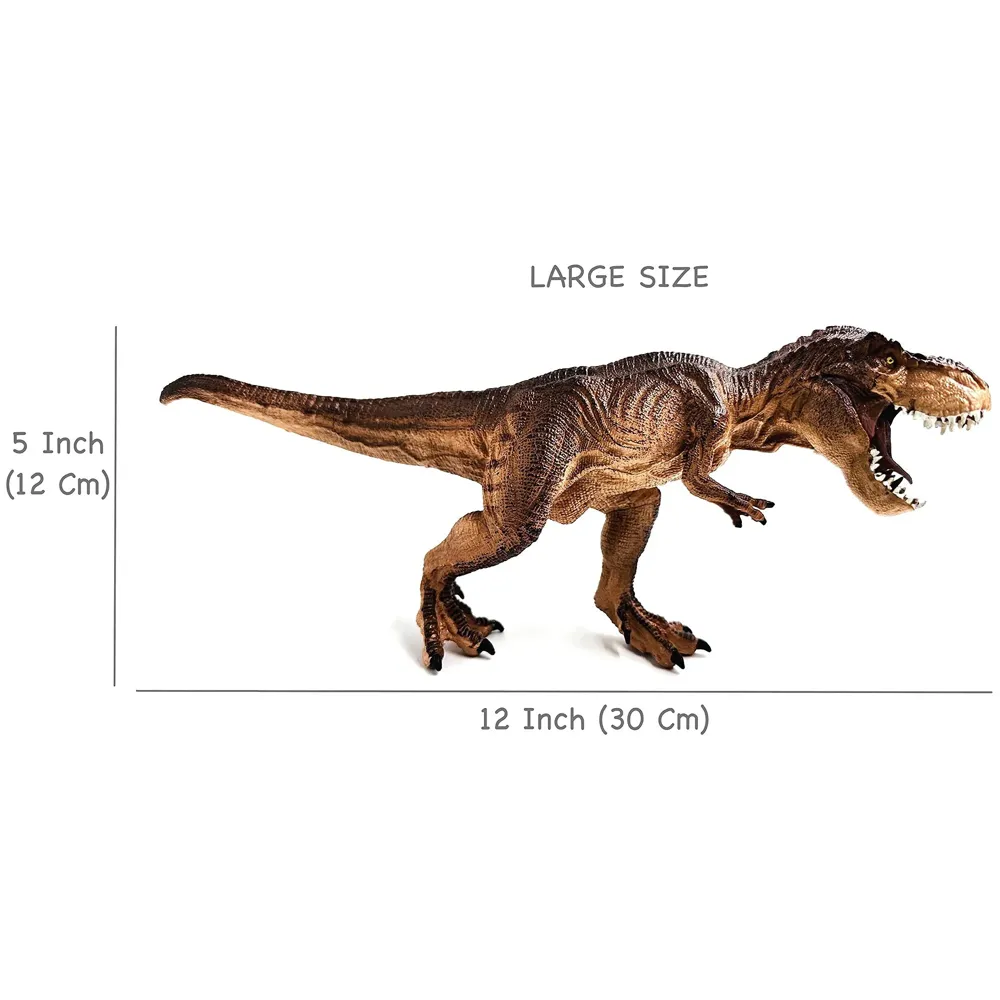 Dinosaur Toy Dinosaur Action Figure Kids Toys Realistic Model Brown Large Size – 30 X 12 Cm - T-Rex