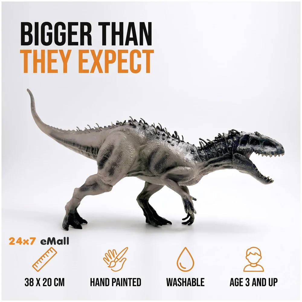 Brown T-Rex Dinosaur Action Figure 38 x 20 cm Realistic Kids Toy