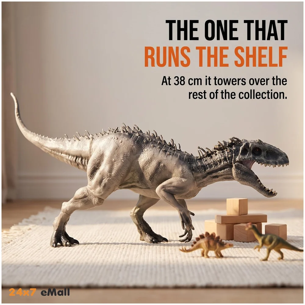 Brown T-Rex Dinosaur Action Figure 38 x 20 cm Realistic Kids Toy