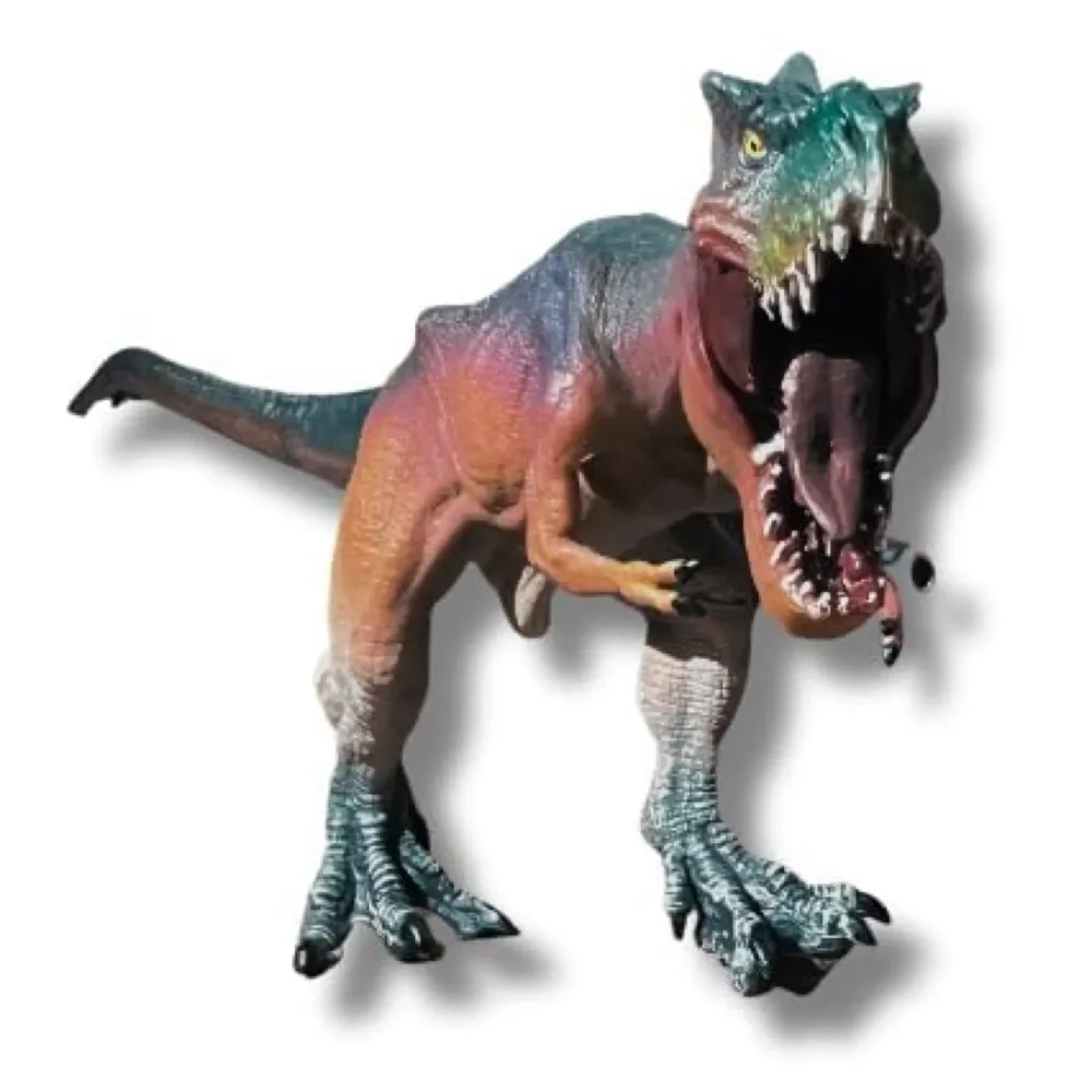 Dinosaur Toy Dinosaur Action Figure Kids Toys Large Realistic Model Large Size – 30 X 12 Cm - T-Rex Brown Purple