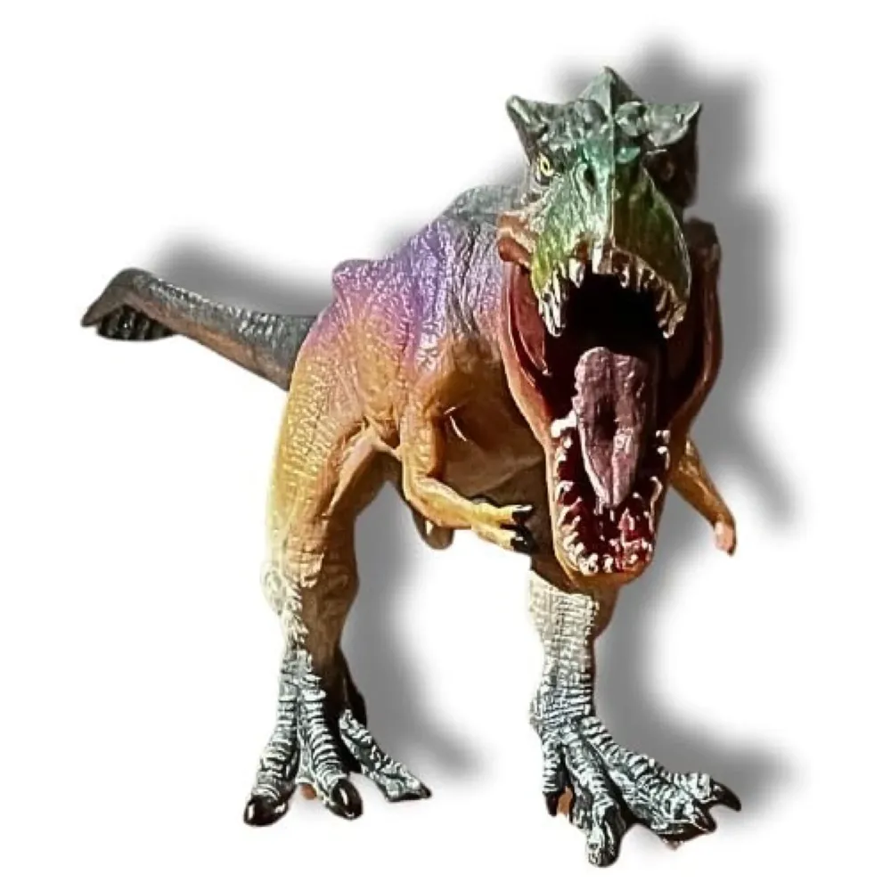 Dinosaur Toy Dinosaur Action Figure Kids Toys Large Realistic Model Large Size – 30 X 12 Cm - T-Rex Brown Purple