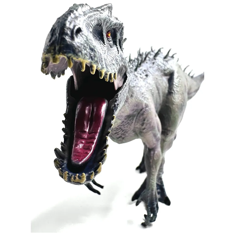 Dinosaur Action Figure Grey T-Rex 38 x 20 cm Large Realistic Toy