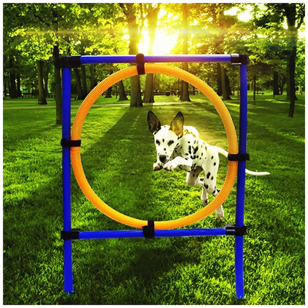 Pet Dog Jump Ring Activity Ring Adjustable for Training and Behaviour - Premium