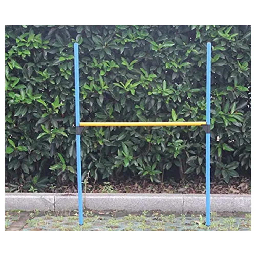 2 in 1 Dog Agility Jumper Tire Ring Hurdle Bar Adjustable Height