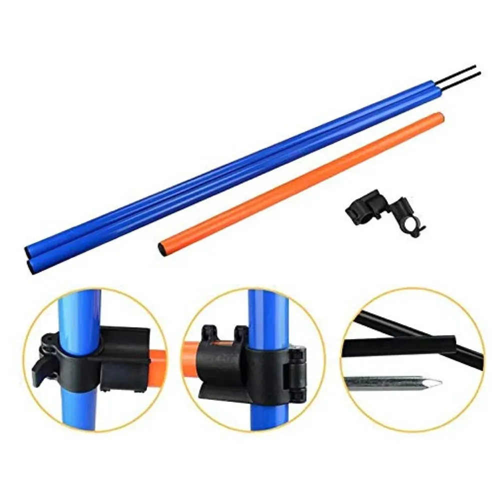 Dog Activity Hurdle Rods Adjustable Height for Training and Healthier Life of Pets. Pet Dogs Outdoor Games Agility Exercise Training Equipment Agility Starter Kit Jump Hoop Hurdle Bar