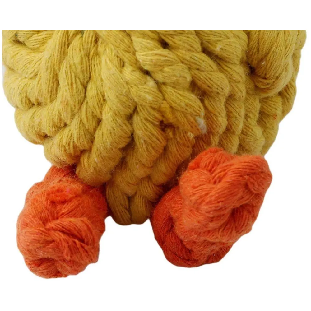 Dog Rope Toy Set Puppy Pet Chew Training Animal Design Durable Interactive Toys Dental Health Teeth Cleaning Toy for Small Medium Dog Biting Toys (Chicken)