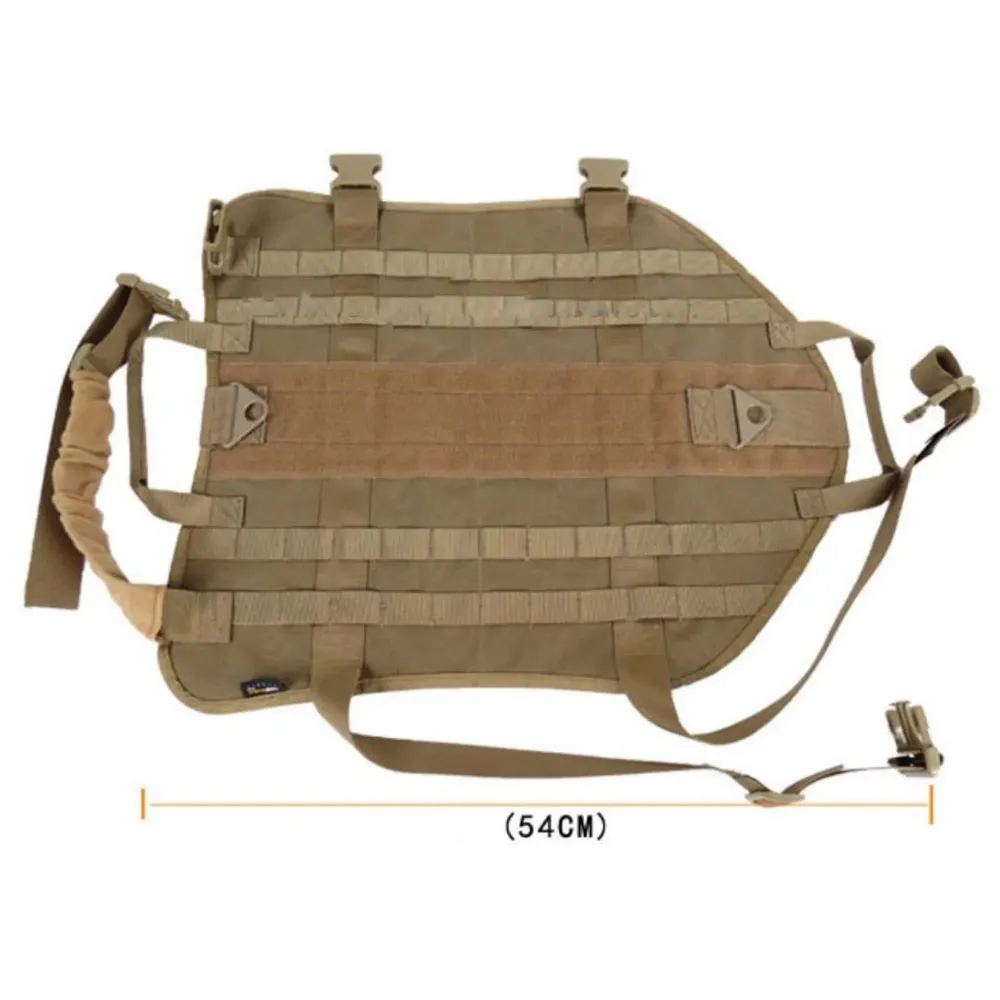 Tactical Dog Harness Nylon Breathable Adjustable Reflective Easy Control Comfortable Harness. Large 18-30 Inch Girth