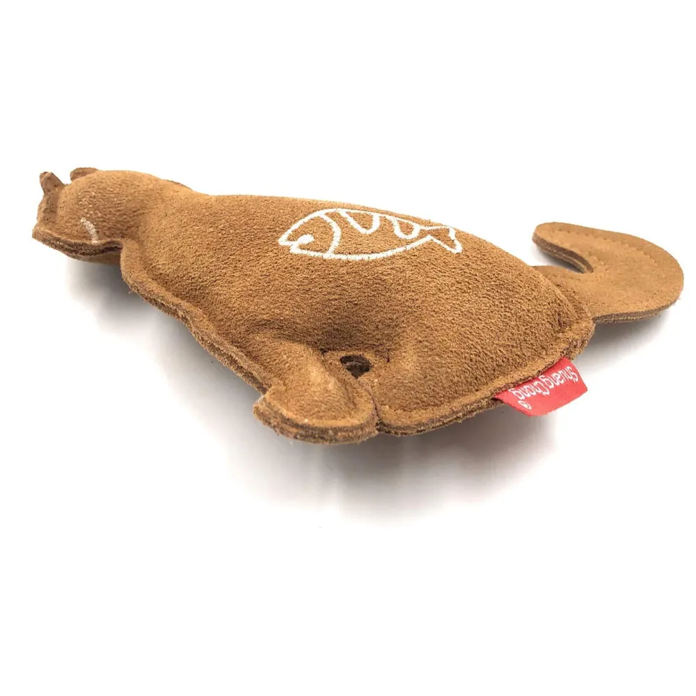 Toys for Dogs, Dog Chew Toy, Durable Puppy Squeaky Dog Toys, Durable Leather Material with Squeaker Inside 2 Squeakers Leather Dog Toys for Small and Medium Dogs (Squirrel)