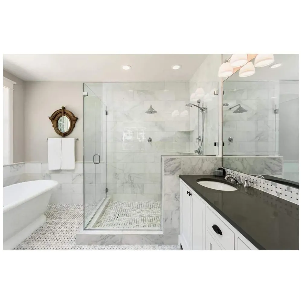 Silver Drain 24 x 4 Inches Tile Insert Floor Drain, 304 Stainless Steel Shower Drain Channel Waste Water Floor Drain for Concealed Tile Drain Channel Cockroach Trap 60 Cm (Center Hole)