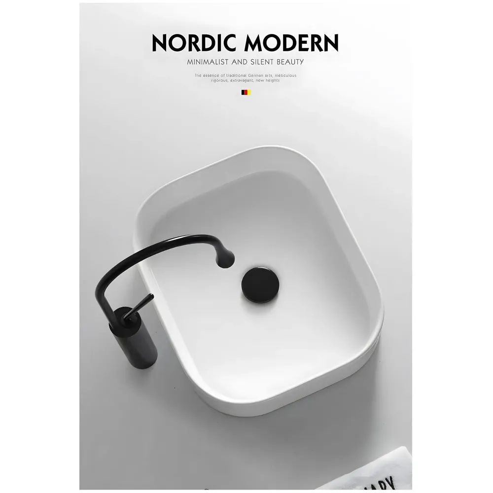 Black Drop Mixer Hot and Cold Basin Tap Faucet Sink Mixer Black Colour Tall Body for Basin Tap Faucet Bathroom Kitchen - 43 Cm Height