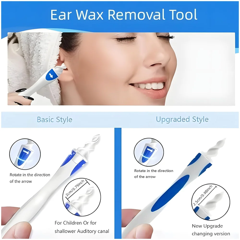 Ear Wax Removal Kit 16 Soft Silicone Tips Reusable and Washable