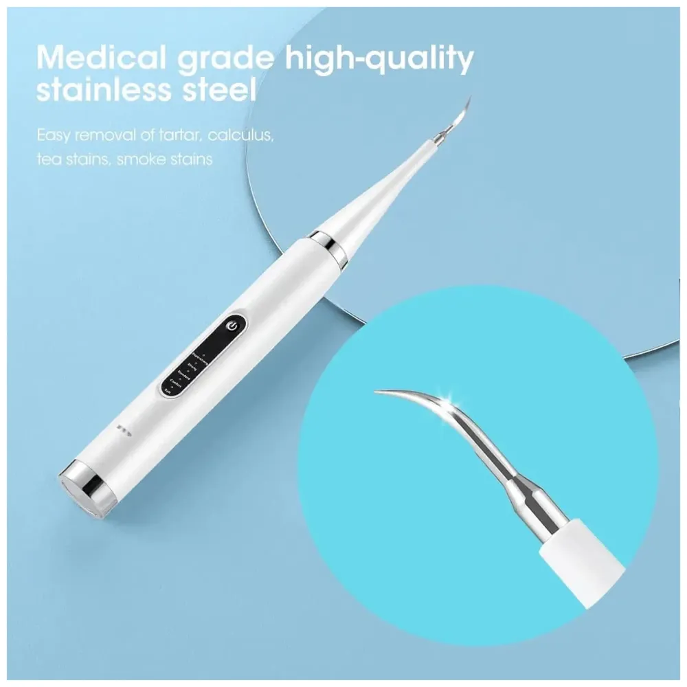 Calculus Remover Teeth Whitening Kit Tooth Cleaner Set Oral Care Electric Toothbrush Plaque Remover Tartar Removal Dental Scaler Stainless Steel Calculus Dental tools Professional