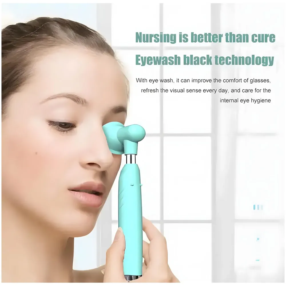 2 In 1 Automatic Eye Make-Up Remover Electric Eye Washer Handheld Sprayer Sonic Moisturizer Eyewash Instrument Water Eye Massager 3 speed