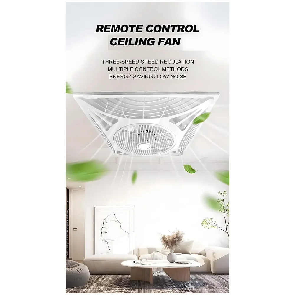Premium Cassette Fan Recessed Fan For False Ceiling 600 x 600 mm (Without LED) (White-01) Premium