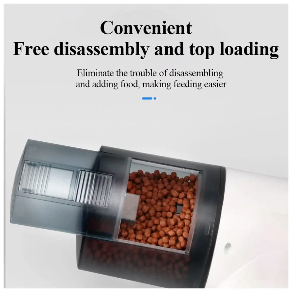 4 Way Automatic Fish Feeder, Food Dispenser, 200ML Large Capacity Timer Plastic Feeder For Aquarium Fish Tank Auto Feeding, 4 Settings.