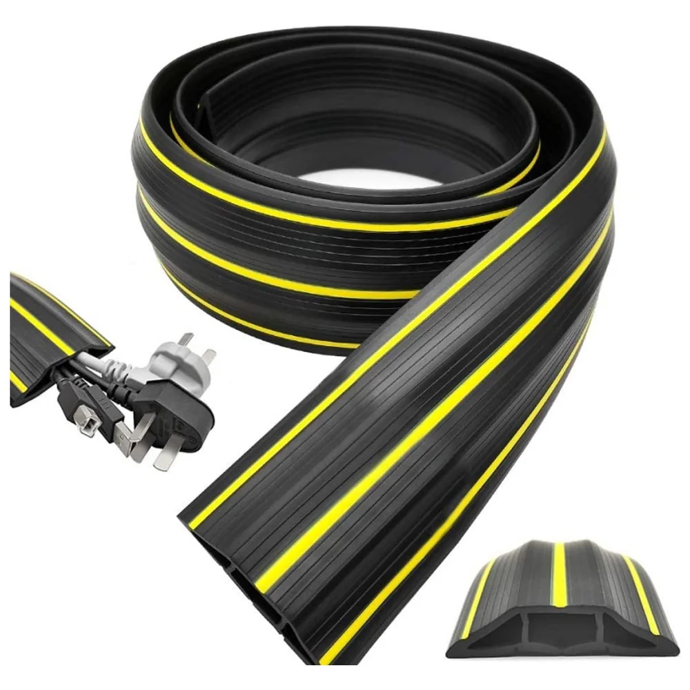 13.12 ft Floor Cable Cover 82 x 17 mm Cord Wire Protector Home