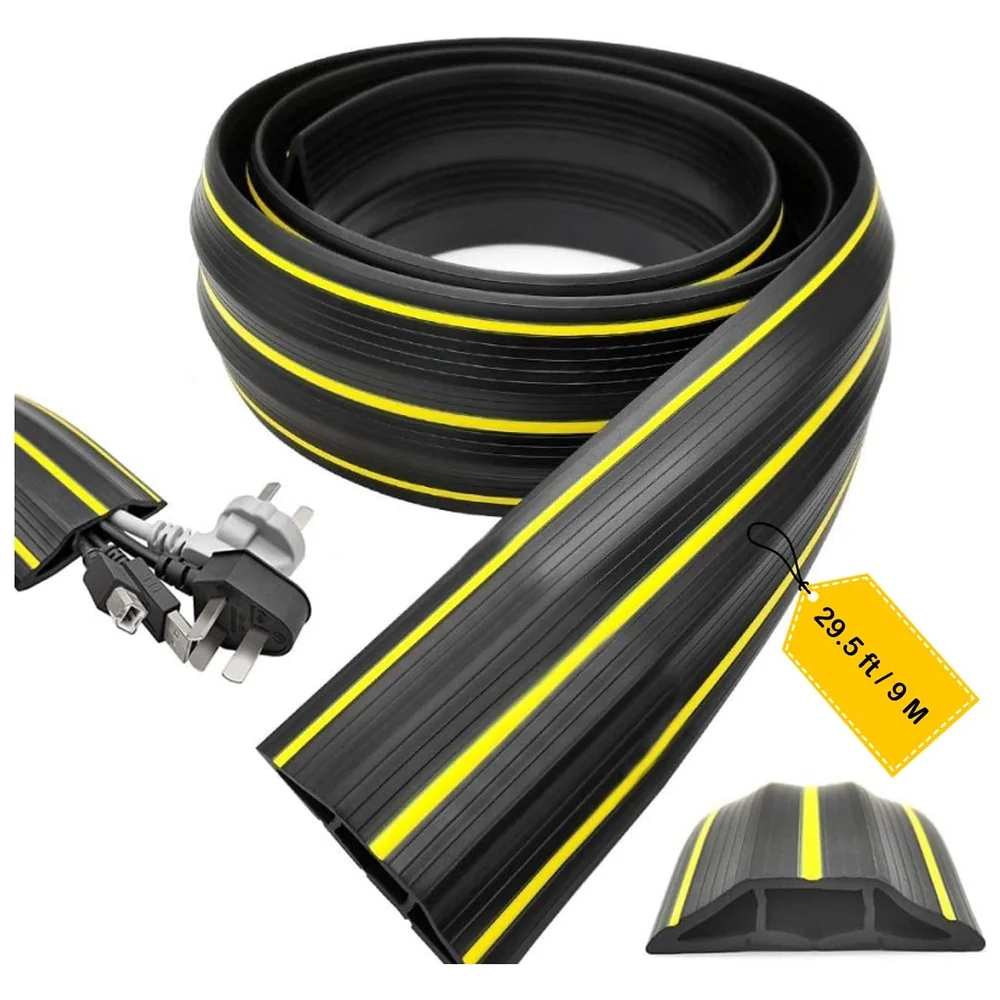 29.53 ft Floor Cable Cover 82 x 17 mm Cord Wire Protector Home