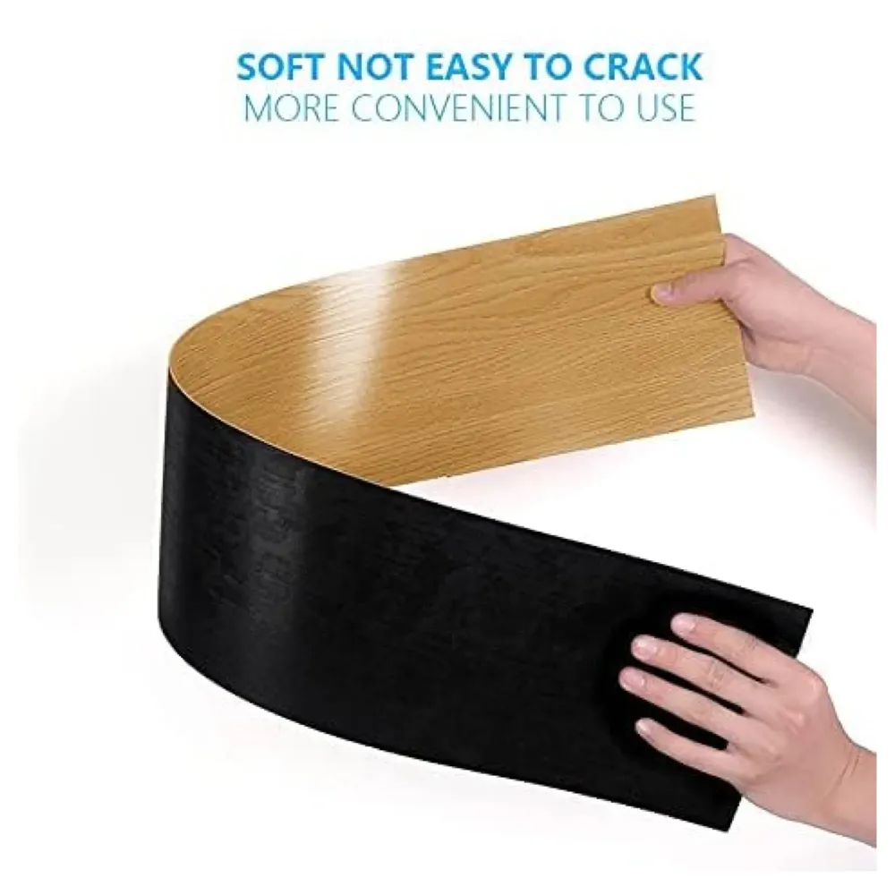 PVC Flooring Planks Tiles Self Adhesive Peel & Stick Wooden Design 18 Planks 27 Square feet. (18, Oak)