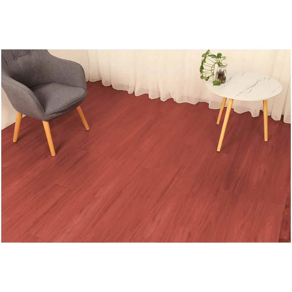PVC Flooring Planks Tiles Self Adhesive Peel & Stick Wooden Design 18 Planks 27 Square feet. (18, Mahogany)