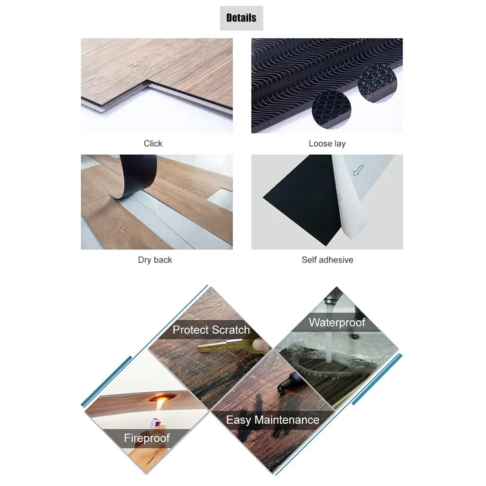 PVC Flooring Planks Tiles Self Adhesive Peel & Stick Wooden Design 1 Plank 1.5 Square feet. (1, Mahogany)