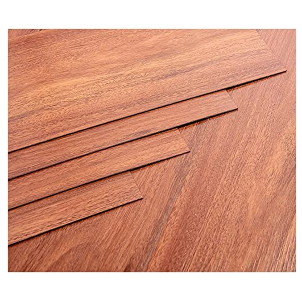 18 Pcs Chestnut PVC Wood Floor Planks Peel and Stick 27 Sq Feet
