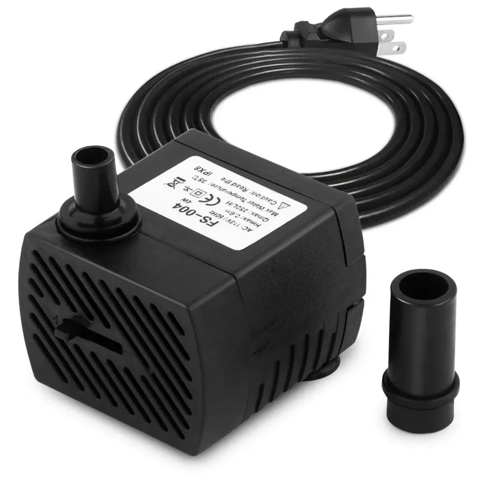 FREESEA 95GPH 4W Ultra Quiet Mini Submersible Pump for Aquariums, Fish Tank, Pond, Fountain Water Pump