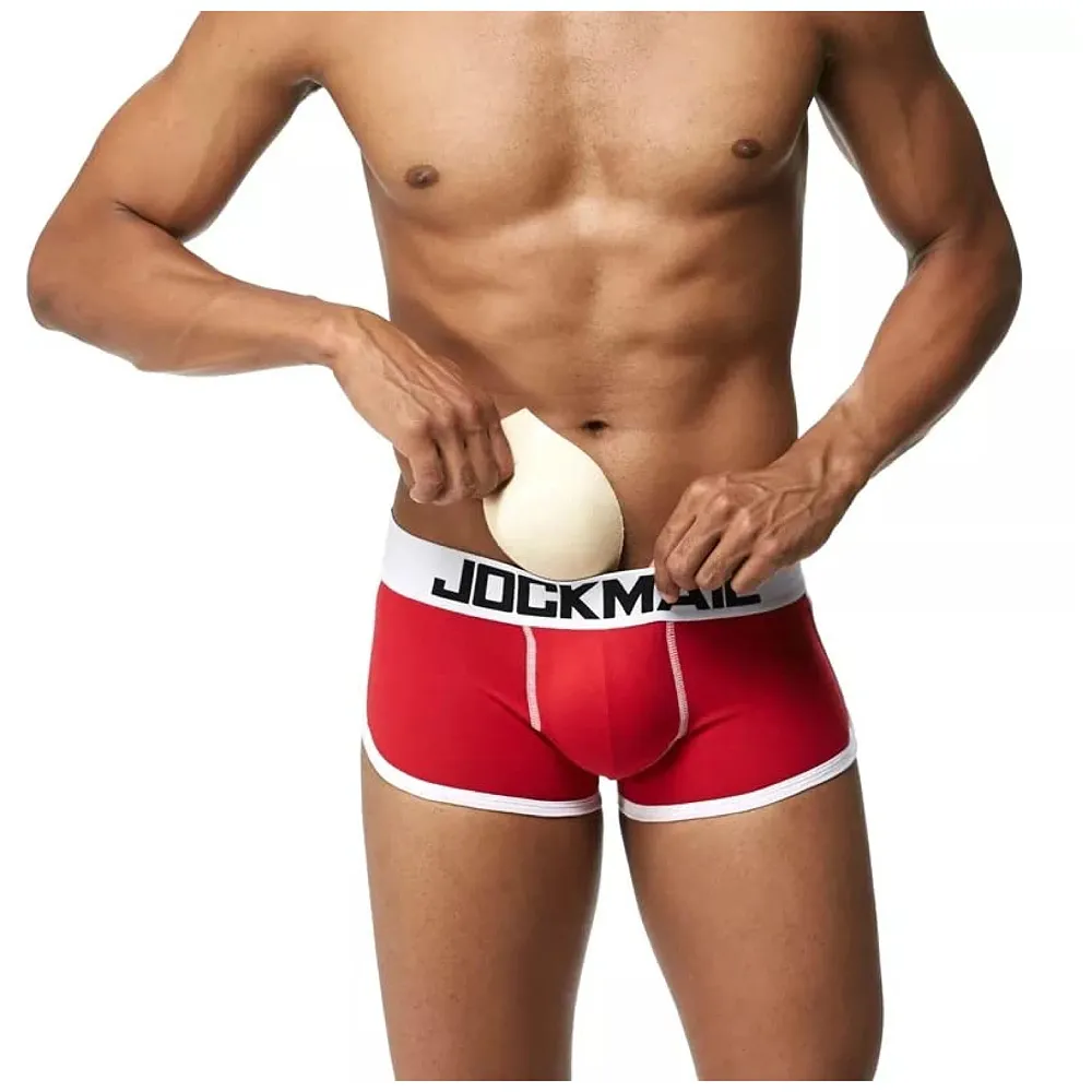 Crotch Enhancer Sponge Pad 6 x 5 Inch for Swimwear Briefs White
