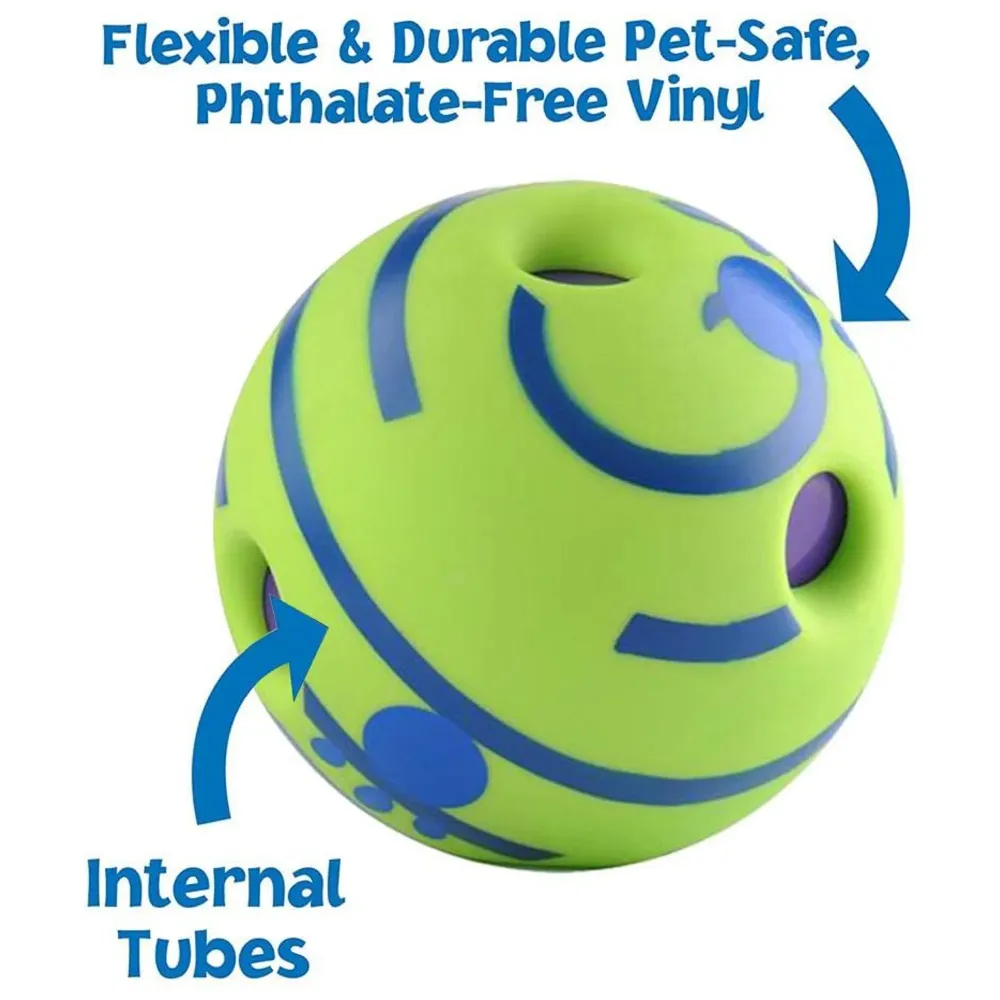 Dog Toy Fun Sounds When Rolled or Shaken Funny Sound Ball Laughing Ball for Medium Large Pet Dogs, 5.5 Inch Interactive Toy Fun Giggle Medium Large Pet Dogs, 5.5 Inch/15Cm Large Size