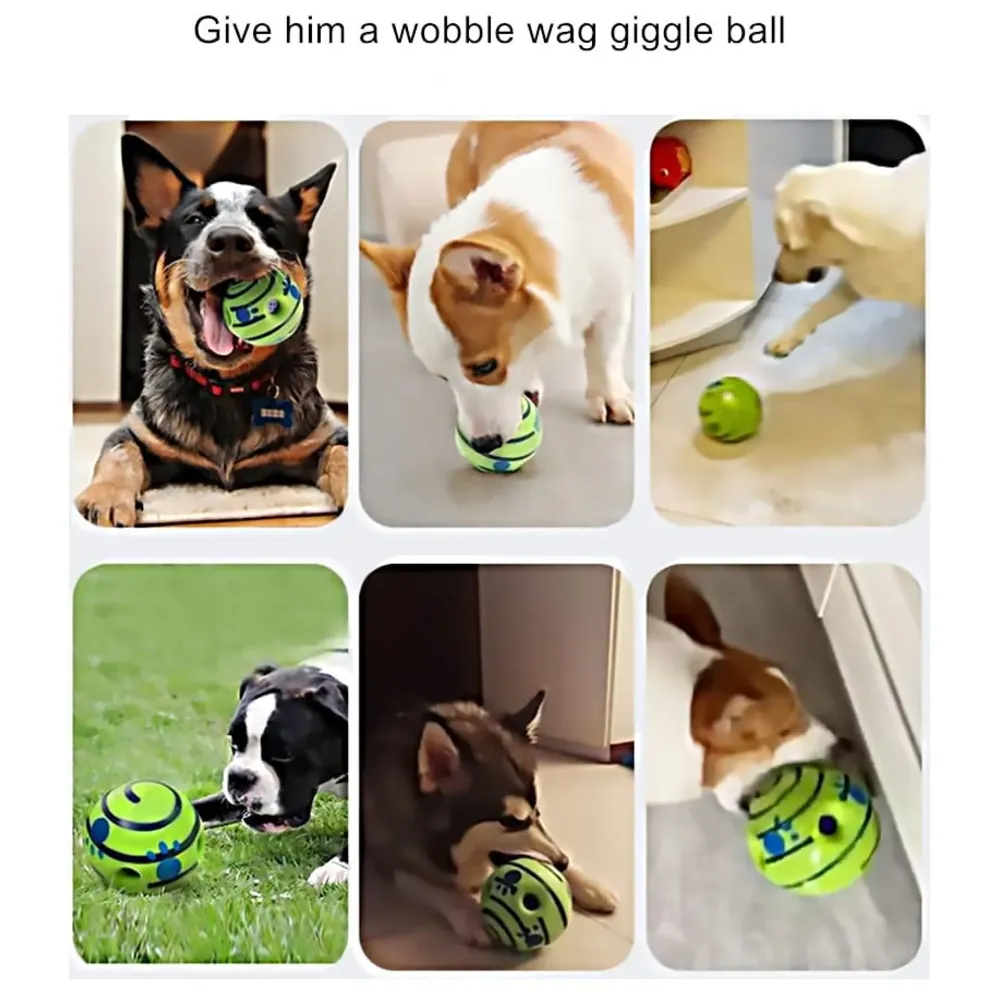 Dog Toy Fun Sounds When Rolled or Shaken Funny Sound Ball Laughing Ball for Medium Large Pet Dogs, 5.5 Inch Interactive Toy Fun Giggle Medium Large Pet Dogs, 5.5 Inch/15Cm Large Size