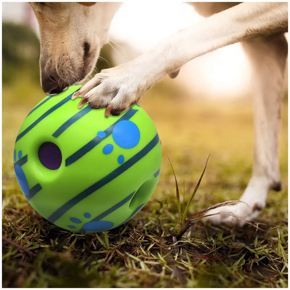 Dog Toy Fun Sounds When Rolled or Shaken Funny Sound Ball Laughing Ball for Medium Large Pet Dogs, 5.5 Inch Interactive Toy Fun Giggle Medium Large Pet Dogs, 5.5 Inch/15Cm Large Size