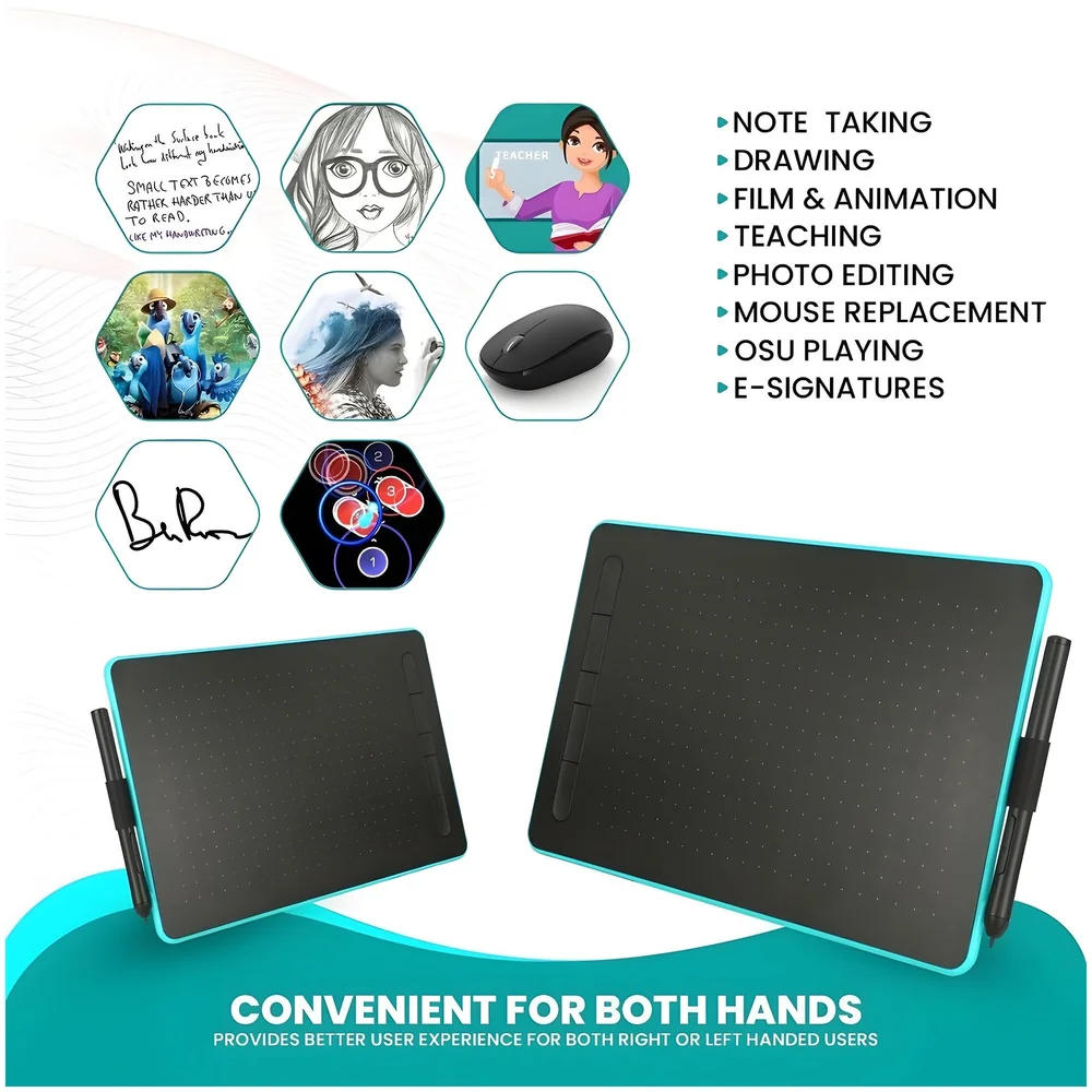 Large Graphics Drawing Tablet 11.7 x 7.5 inch Pen 8192 Pressure