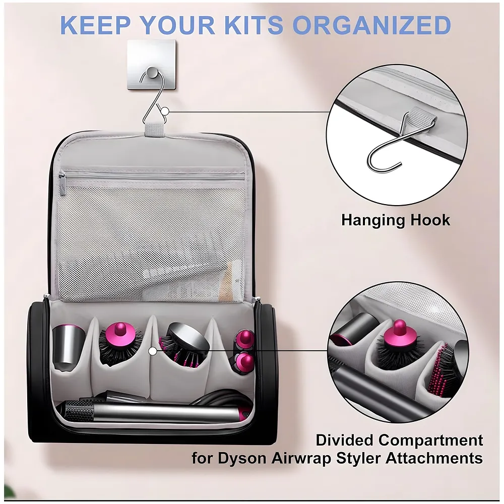Travel Pouch Storage Bag Compatible with Dyson Airwrap 31.5 cm