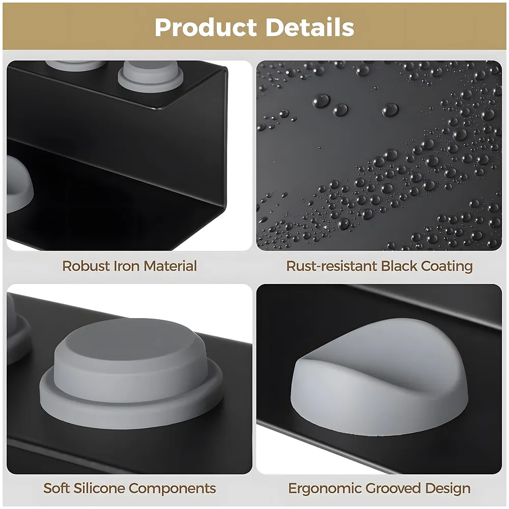 Hair Dryer Holder for Dyson Airwrap 7 Slot Silicone Wall Mount