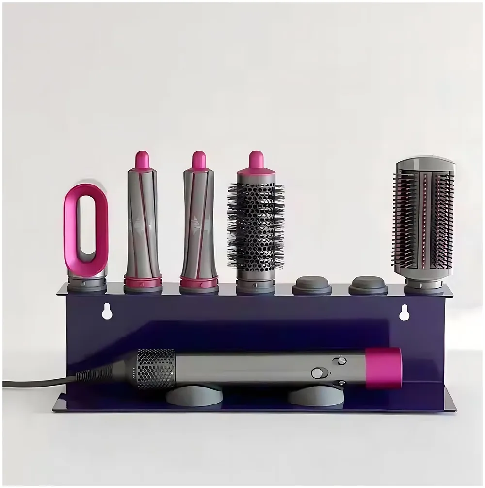 Hair Dryer Holder for Dyson Airwrap 7 Slot Silicone Wall Mount