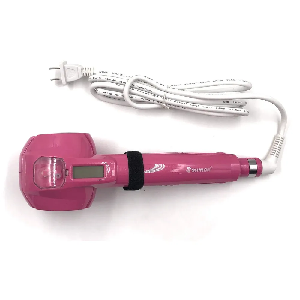 Steam Spray Automatic Hair Curlers Hair Curler Digital Hair Curling Iron Professional Curlers Hair Styling Tools For Wet And Dry Hair Automatic Power Off Setting For safety, 3 Heat settings - 170, 190, 210c. (Pink)