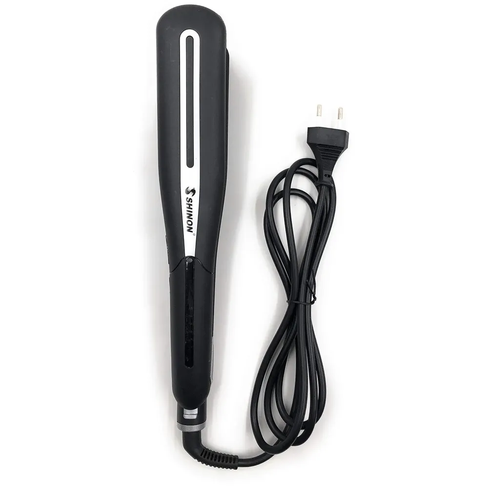Hair Crimper With LCD Display And 5 Level Temperature Control, Ultra Fast Heat-up And Heat Recovery, Auto Shut-off For safety, Wider Ceramic Plates For smoothness and Shine (Black)