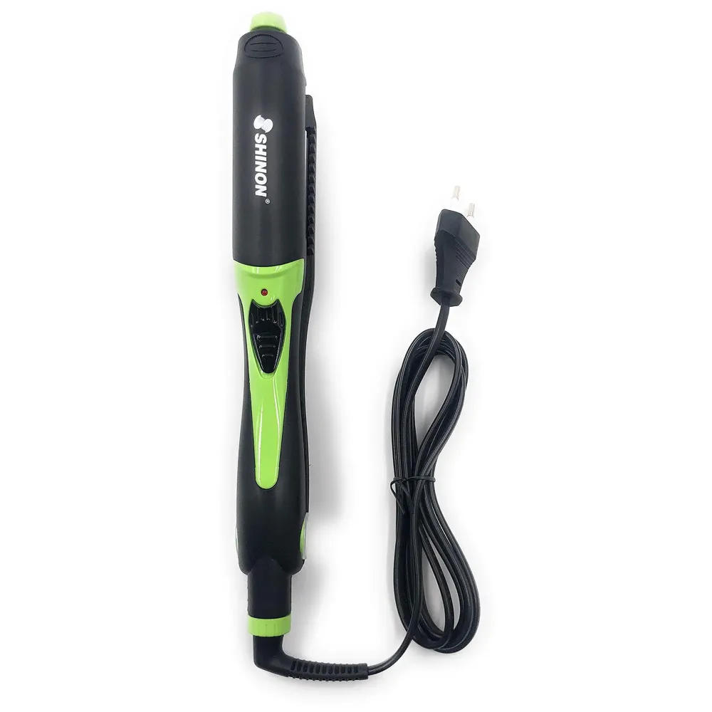 4 IN 1 Electric Rotating Hair Curling/Straightening Brush/Hair Roller/Hair Crimper, Hair Styler With 100% Aluminum Sheet (Green)