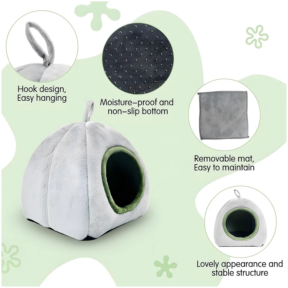 Large Hamster Bed Hideout Washable Sleeping House 30x30x30 cm