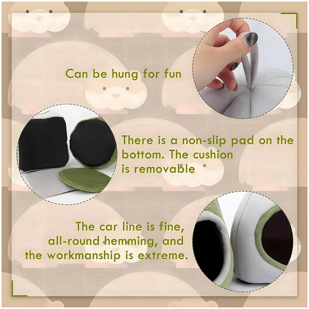 Large Hamster Bed Hideout Washable Sleeping House 30x30x30 cm