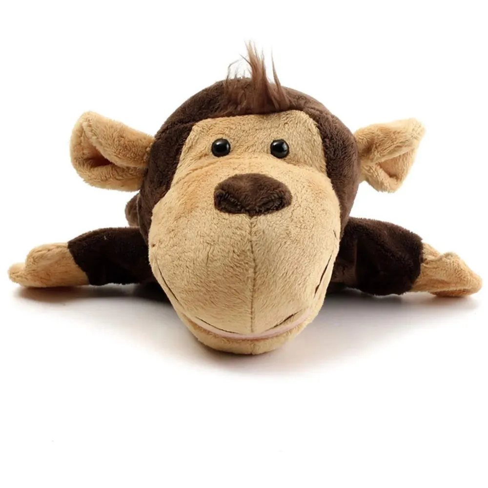 Hand Puppets Monkey Jungle Animal Friends with Working Mouth for Imaginative Play, Storytelling, Teaching, Preschool & Role-Play (Monkey)