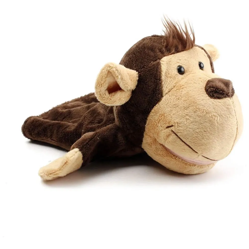 Hand Puppets Monkey Jungle Animal Friends with Working Mouth for Imaginative Play, Storytelling, Teaching, Preschool & Role-Play (Monkey)