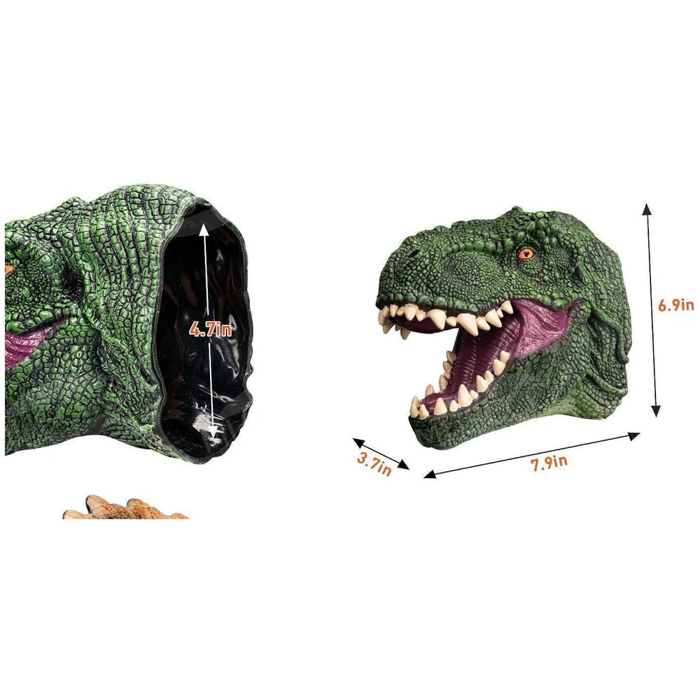 Dinosaur Hand Puppet Animal T-Rex with Working Mouth for Imaginative Play, Storytelling, Role-Play. (Dinosaur)