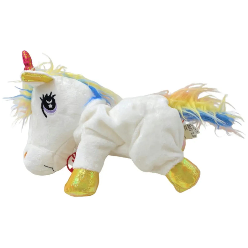 Hand Puppets Jungle Animal Friends with Working Mouth for Imaginative Play, Storytelling, Teaching, Preschool & Role-Play. (Unicorn White)