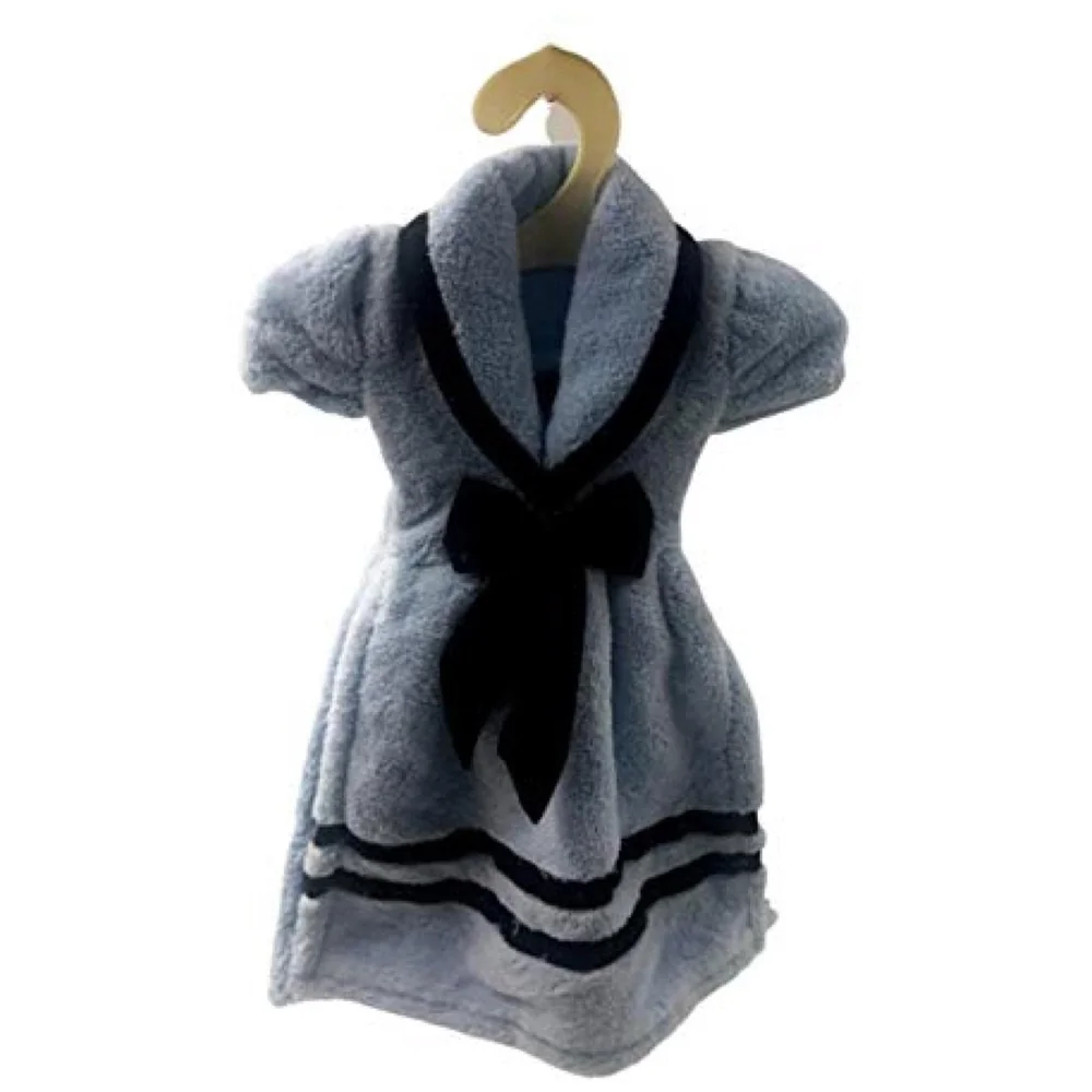Hand Towel Gown Blue Coral Velvet Quick Dry 15 x 11 Inch