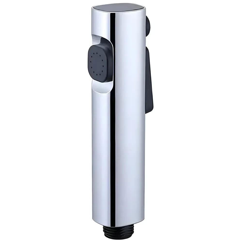Chrome Health Faucet Gun Only Without Pipe and Holder ABS Body Bathroom Toilet Anti Rust Commode Shower Jet Spray Bidget Button Technology 1 Pc Faucet only