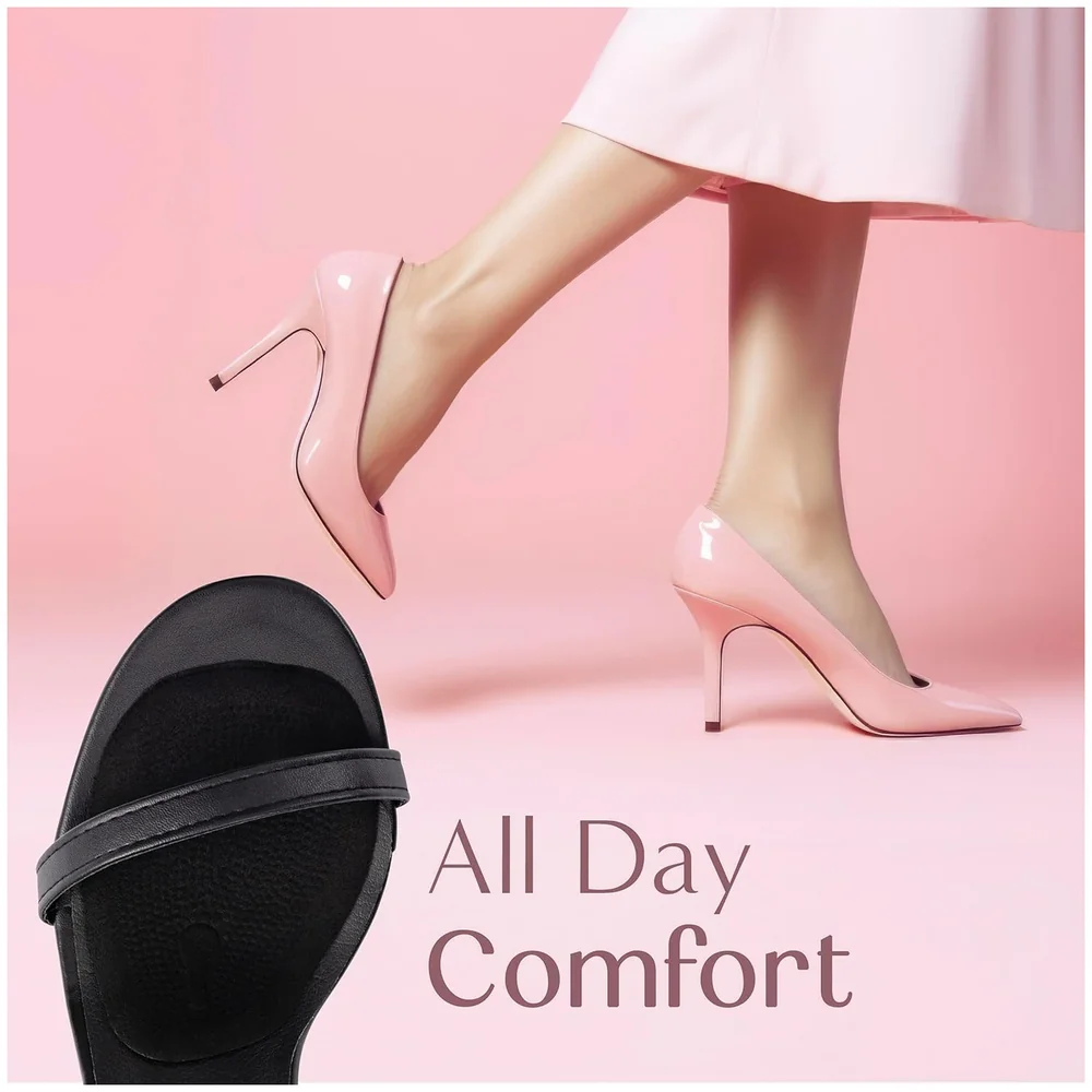 Silicone Ball of Foot Cushion Metatarsal Pad 10 x 7 cm in Black